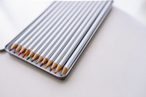 mihoki shares - Silver crayons in a box